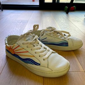 Soludos embroidered sunrise sunset sneaker size 6